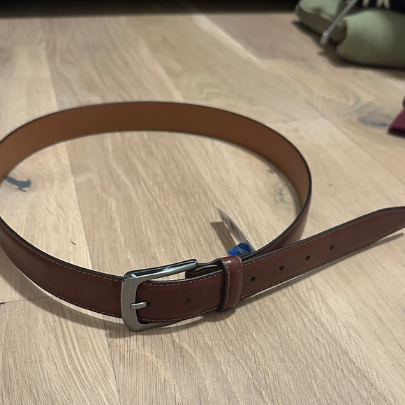 Vince Camuto Tan/Brown Leather Belt for Men Size 38 - Picture 1 of 3
